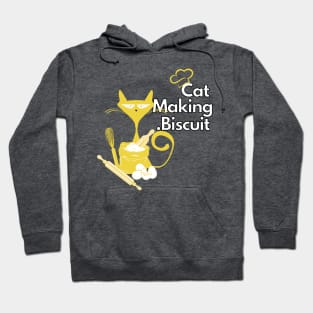 Funny cat making biscuits Hoodie